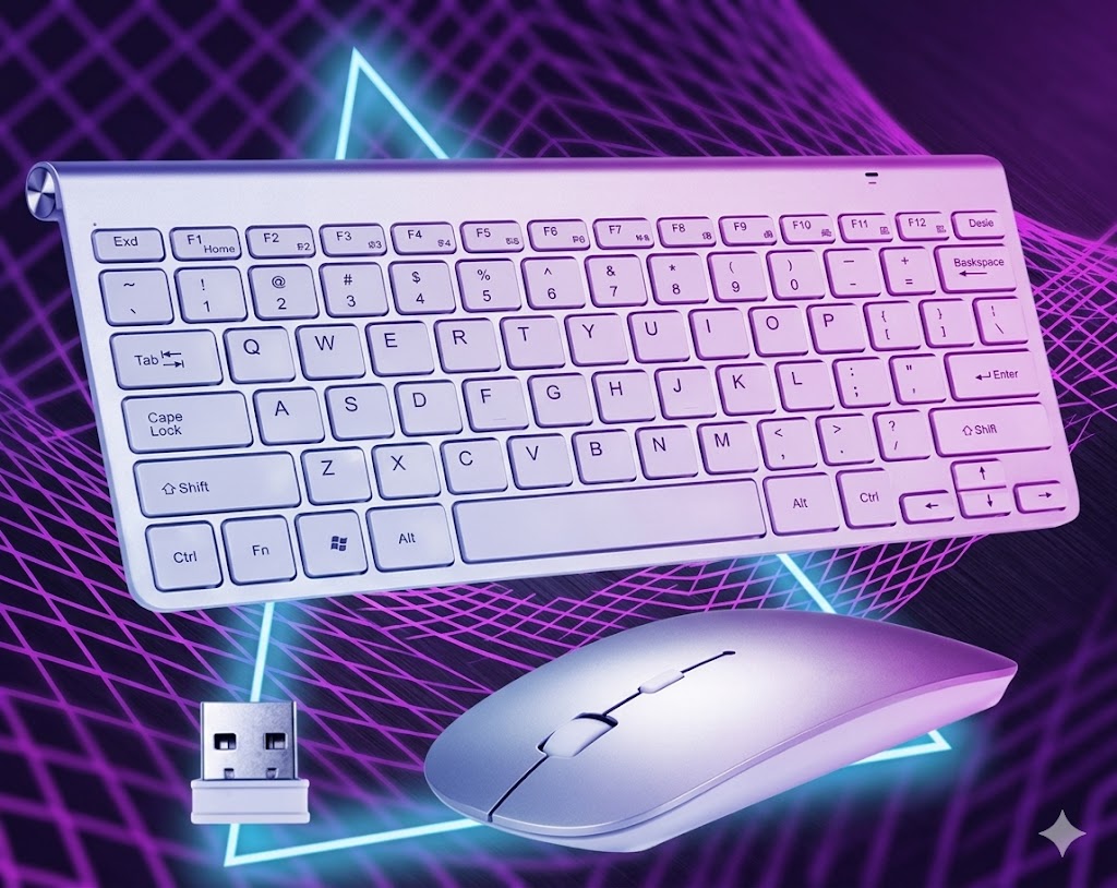 Kit Teclado e Mouse sem Fio