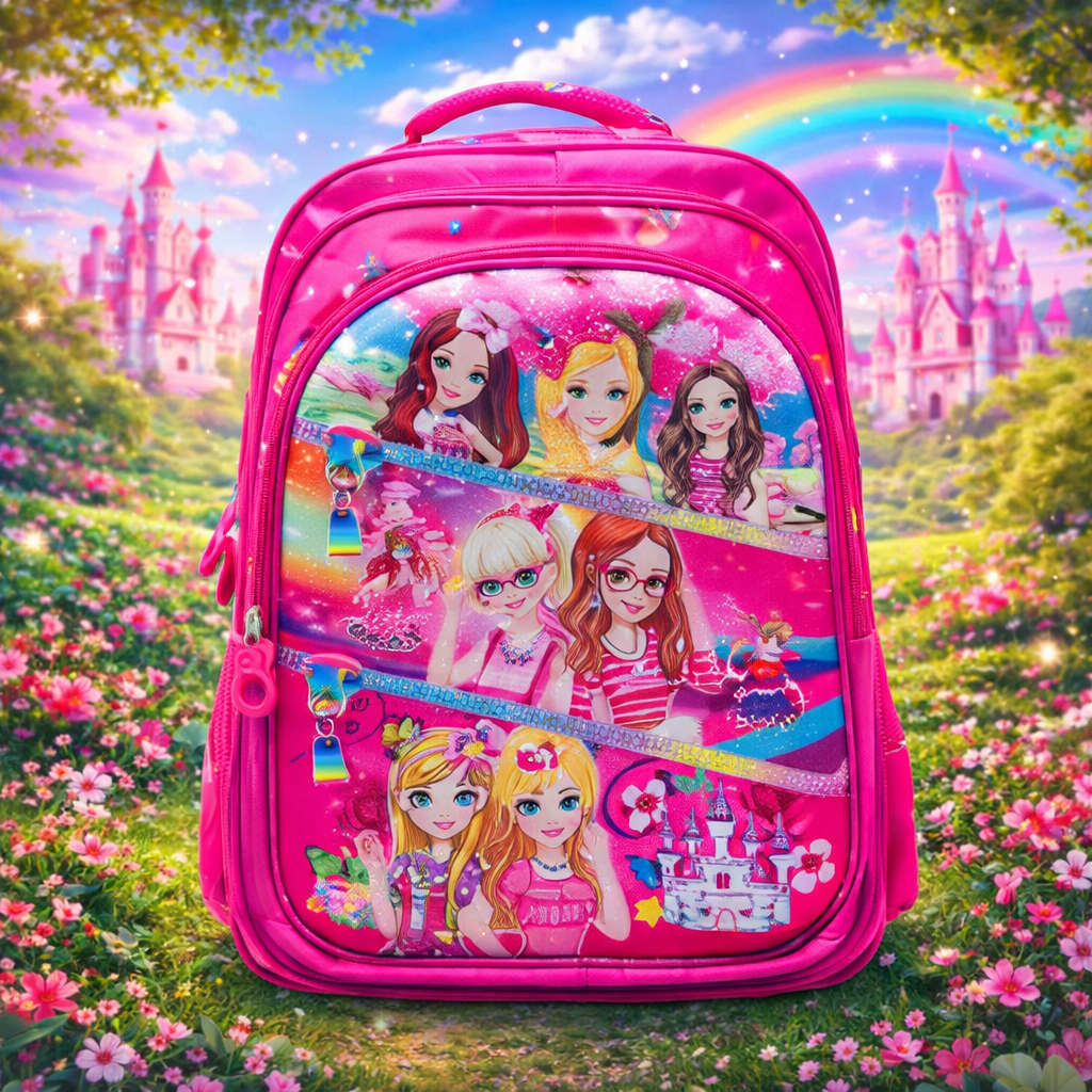 Mochila Escolar Infantil Menina Borboleta Animado