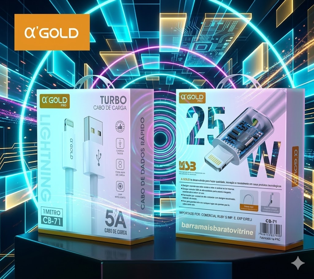 Cabo De Dados Celular Carga Usb 25w Turbo Para Iphone 1metro