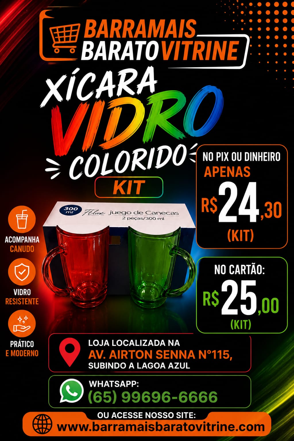 Kit XiCará Vidro