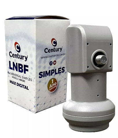 LNBF KU Simples Universal- Para Antena de chapa c/1 saída.